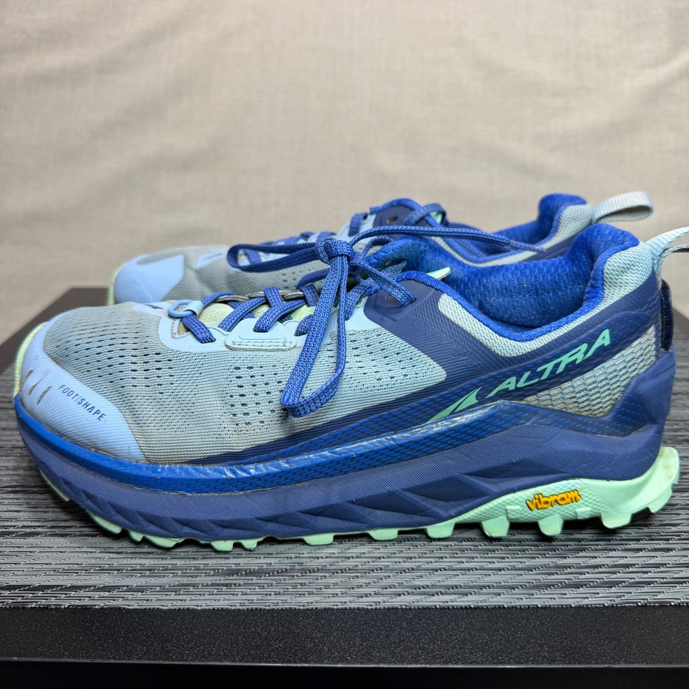 Altra Olympus 4 Trail Running Shoes - Womens 8.5 - Blue AL0A4VQW446 Running